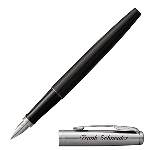 PARKER Jotter Füllfederhalter Bond Street Black CC 2030947 mit Laser-Gravur von PARKER