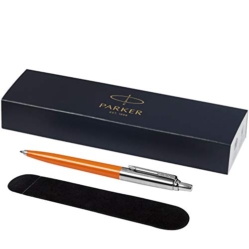 PARKER - Jotter Kugelschreiber mit Samtbeutel in Geschenkbox - schwarze Tinte - orange von PARKER