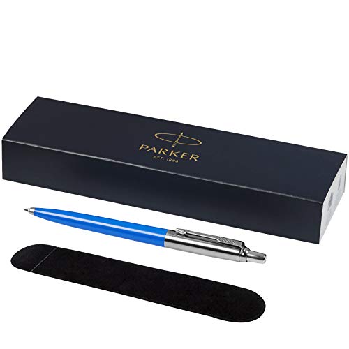 PARKER - Jotter Kugelschreiber mit Samtbeutel in Geschenkbox - schwarze Tinte - process blau von PARKER