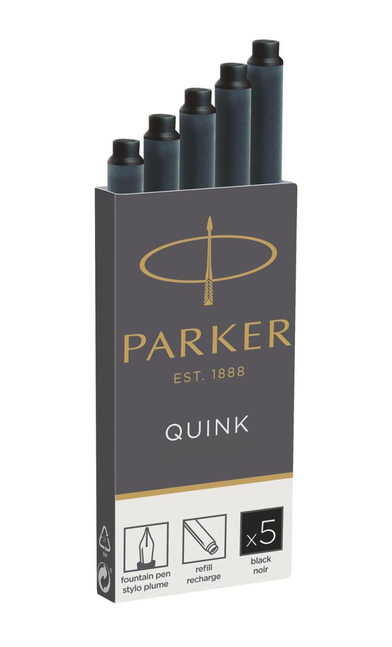PARKER Tintenpatronen für Füller Parker Tintenpatr. sz, 5St. schwarz von PARKER