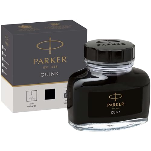 Parker 1950375 Super Quink-Tinte (Permanente, 57 ml) schwarz von PARKER