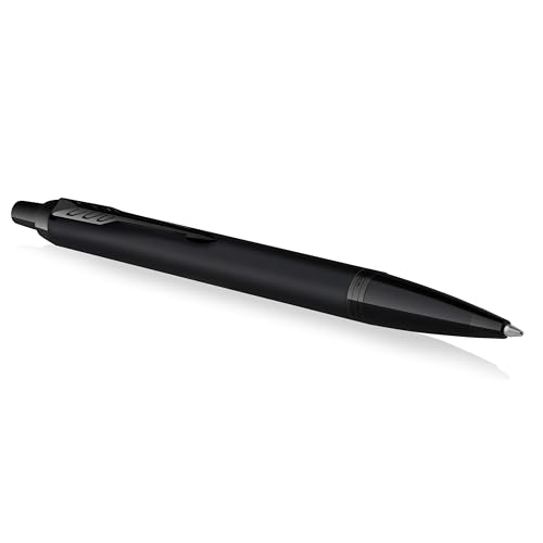 Parker IM Kugelschreiber | Mattschwarz mit schwarzen Zierteilen | Mittlere Schreibspitze mit blauer Nachfüllmine | Geschenkbox Parker IM Kugelschreiber | Mattschwarz mit schwarzen Zierteilen | Mittlere Schreibspitze mit blauer Nachfüllmine | Geschenkbox von PARKER
