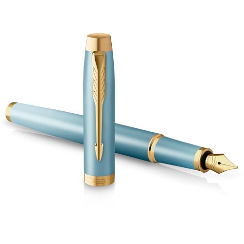 Parker IM Writing Rituals Füller, grünes Gehäuse mit Farbverlauf, goldene Zierteile, Füllfederhalter mit mittlerer Feder, blaue Tinte, Geschenkbox Parker IM Writing Rituals Füller, grünes Gehäuse mit Farbverlauf, goldene Zierteile, Füllfederhalter mit mittlerer Feder, blaue Tinte, Geschenkbox von Parker