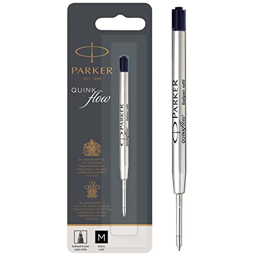 Parker Kugelschreibermine | mittlere Spitze | schwarze QUINKflow Tinte | 1 Ersatzmine für Kugelschreiber Parker Kugelschreibermine | mittlere Spitze | schwarze QUINKflow Tinte | 1 Ersatzmine für Kugelschreiber von Parker