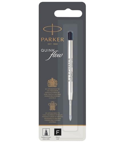 Parker Quinkflow Mine F schwarz Kugelschreiber (Blister) von PARKER