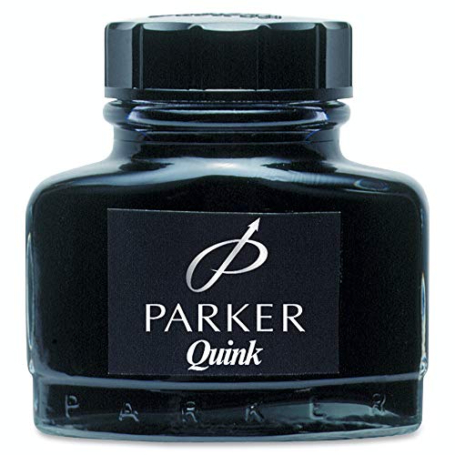 Parker S0037460 Tinte Quink, Glas, 57 ml, schwarz von PARKER