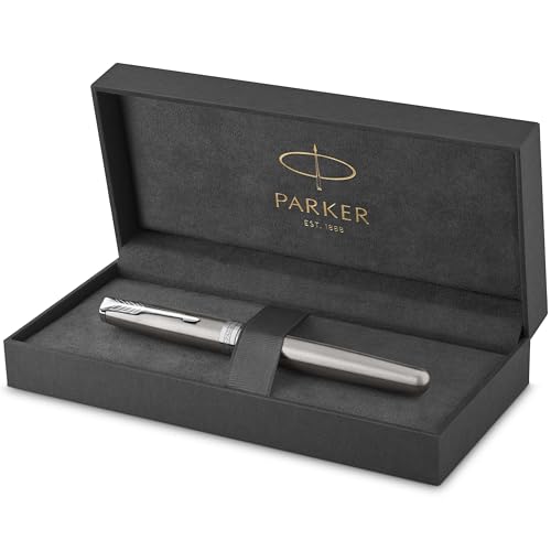 Parker Sonnet Füller | Edelstahl mit Palladiumzierteilen | Füllfederhalter mit mittlerer Feder | Geschenkbox Parker Sonnet Füller | Edelstahl mit Palladiumzierteilen | Füllfederhalter mit mittlerer Feder | Geschenkbox von PARKER