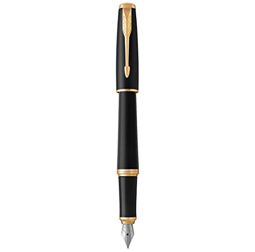 Parker Urban-Füller | Muted Black mit Goldzierteilen | Federstärke M | mit blauer Tinte von PARKER