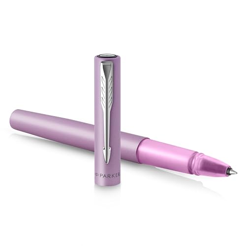 Parker Vector XL Tintenroller | Fliederfarbene Metallic-Lackierung auf Messing | Feine Schreibspitze mit schwarzer Nachfülltinte | Geschenkbox Parker Vector XL Tintenroller | Fliederfarbene Metallic-Lackierung auf Messing | Feine Schreibspitze mit schwarzer Nachfülltinte | Geschenkbox von Parker