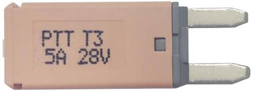 PARTS PTT Circuit Breaker Mini, type 3. Manual Reset, 5A C001-102-0061 Kfz Standard Flachsicherung 5 von PARTS PTT