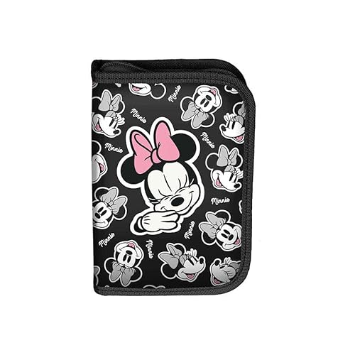 Paso Minnie Mouse Fold-Out Pencil Case with Accessories, multicoloured, Expandable pencil case von PASO