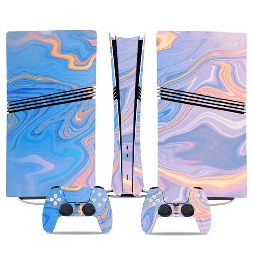 Kratzfest Für PS5 Pro Skin Disc Edition & Für PS5 Pro Skin Digital Edition Konsole Und Controller Vinyl Cover Skins Wraps Kratzfest Kompatibel 02158 Keine Schaumbildung(Digital Edition) von PASPRT