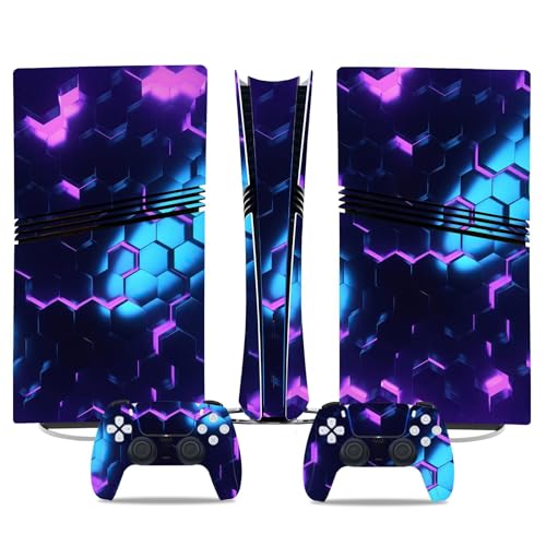 Kratzfest Für PS5 Pro Skin Disc Edition & Für PS5 Pro Skin Digital Edition Konsole Und Controller Vinyl Cover Skins Wraps Kratzfest Kompatibel 02409 Keine Schaumbildung(Digital Edition) von PASPRT