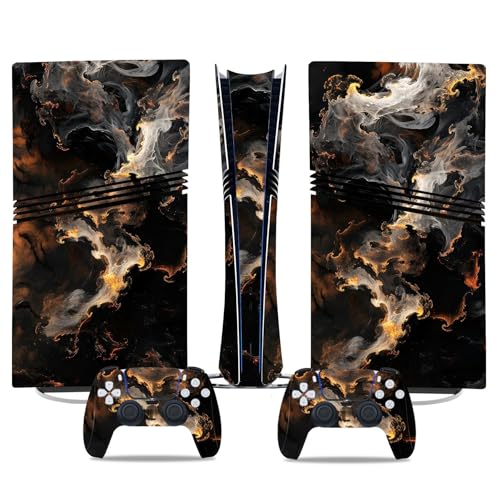 Kratzfest Für PS5 Pro Skin Disc Edition & Für PS5 Pro Skin Digital Edition Konsole Und Controller Vinyl Cover Skins Wraps Kratzfest Kompatibel 02976 Keine Schaumbildung(Digital Edition) von PASPRT