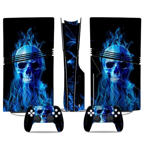 Kratzfest Für PS5 Pro Skin Disc Edition & Für PS5 Pro Skin Digital Edition Konsole Und Controller Vinyl Cover Skins Wraps Kratzfest Kompatibel 20690 Keine Schaumbildung(Disc Version) von PASPRT