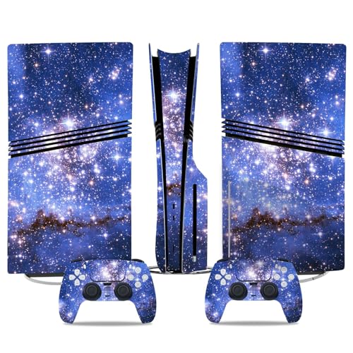 Kratzfest Für PS5 Pro Skin Disc Edition & Für PS5 Pro Skin Digital Edition Konsole Und Controller Vinyl Cover Skins Wraps Kratzfest Kompatibel 26118 Keine Schaumbildung(Disc Version) von PASPRT