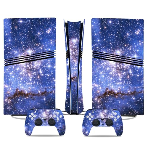 Kratzfest Für PS5 Pro Skin Disc Edition & Für PS5 Pro Skin Digital Edition Konsole Und Controller Vinyl Cover Skins Wraps Kratzfest Kompatibel 27801 Keine Schaumbildung(Digital Edition) von PASPRT