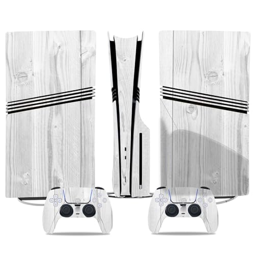 Kratzfest Für PS5 Pro Skin Disc Edition & Für PS5 Pro Skin Digital Edition Konsole Und Controller Vinyl Cover Skins Wraps Kratzfest Kompatibel 50044 Keine Schaumbildung(Disc Version) von PASPRT