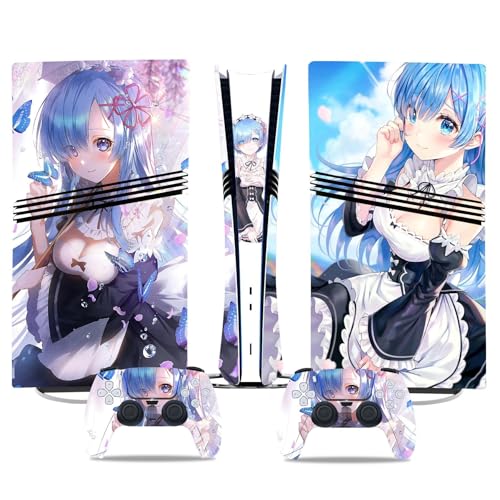 Kratzfest Für PS5 Pro Skin Disc Edition & Für PS5 Pro Skin Digital Edition Konsole Und Controller Vinyl Cover Skins Wraps Kratzfest Kompatibel 52381 Keine Schaumbildung(Digital Edition) von PASPRT