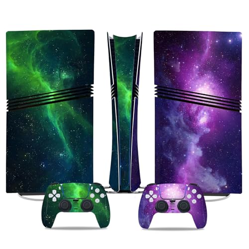 Kratzfest Für PS5 Pro Skin Disc Edition & Für PS5 Pro Skin Digital Edition Konsole Und Controller Vinyl Cover Skins Wraps Kratzfest Kompatibel 58231 Keine Schaumbildung(Digital Edition) von PASPRT