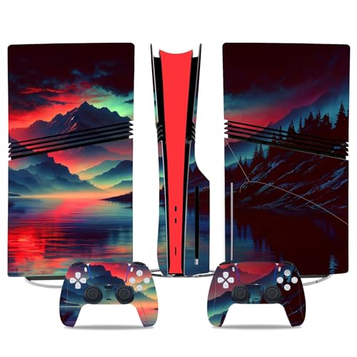 Kratzfest Für PS5 Pro Skin Disc Edition & Für PS5 Pro Skin Digital Edition Konsole Und Controller Vinyl Cover Skins Wraps Kratzfest Kompatibel 62101 Keine Schaumbildung(Digital Edition) von PASPRT