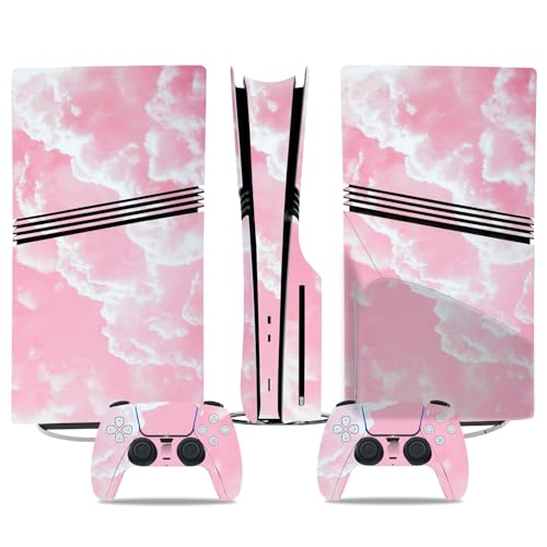 Kratzfest Für PS5 Pro Skin Disc Edition & Für PS5 Pro Skin Digital Edition Konsole Und Controller Vinyl Cover Skins Wraps Kratzfest Kompatibel 62500 Keine Schaumbildung(Digital Edition) von PASPRT