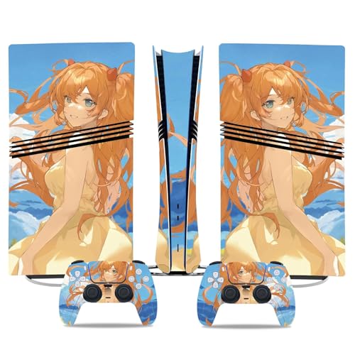 Kratzfest Für PS5 Pro Skin Disc Edition & Für PS5 Pro Skin Digital Edition Konsole Und Controller Vinyl Cover Skins Wraps Kratzfest Kompatibel 66449 Keine Schaumbildung(Digital Edition) von PASPRT