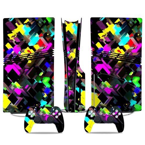 Kratzfest Für PS5 Pro Skin Disc Edition & Für PS5 Pro Skin Digital Edition Konsole Und Controller Vinyl Cover Skins Wraps Kratzfest Kompatibel 69327 Keine Schaumbildung(Digital Edition) von PASPRT