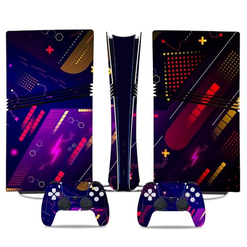 Kratzfest Für PS5 Pro Skin Disc Edition & Für PS5 Pro Skin Digital Edition Konsole Und Controller Vinyl Cover Skins Wraps Kratzfest Kompatibel 75410 Keine Schaumbildung(Digital Edition) von PASPRT