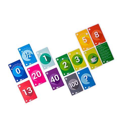 PATboard Pokerkarten Planung – Set mit 4 Decks – Schreibwaren für Agile Scrum – Schätzung Fibonacci Karten von PATBOARD