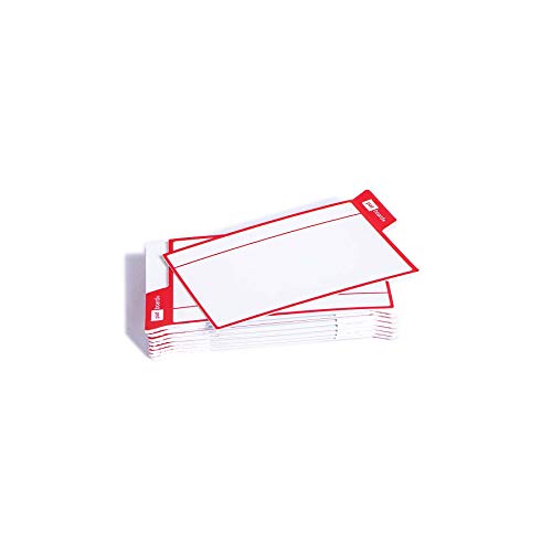 PATboard Scrum Board und Kanban Tafel - 16 Task Cards - Haftnotizen mit nanocups® für Glas - Rot von PATBOARD