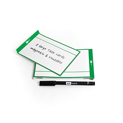 PATboard Scrum Board und Kanban Tafel Task Cards - L (groß) - Satz mit 8 - grün von PATBOARD