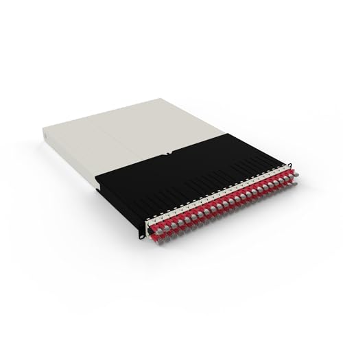PATCHBOX patchbox.one / 30RU / Cat.6a (1.8m Twisted Pair) – Rack Kabel Management, 24 einziehbare Patchkabel, 0HE Ethernet Kabel Organizer mit PoE, 10x schnellere Installation & Wartung (STP, Red) von PATCHBOX