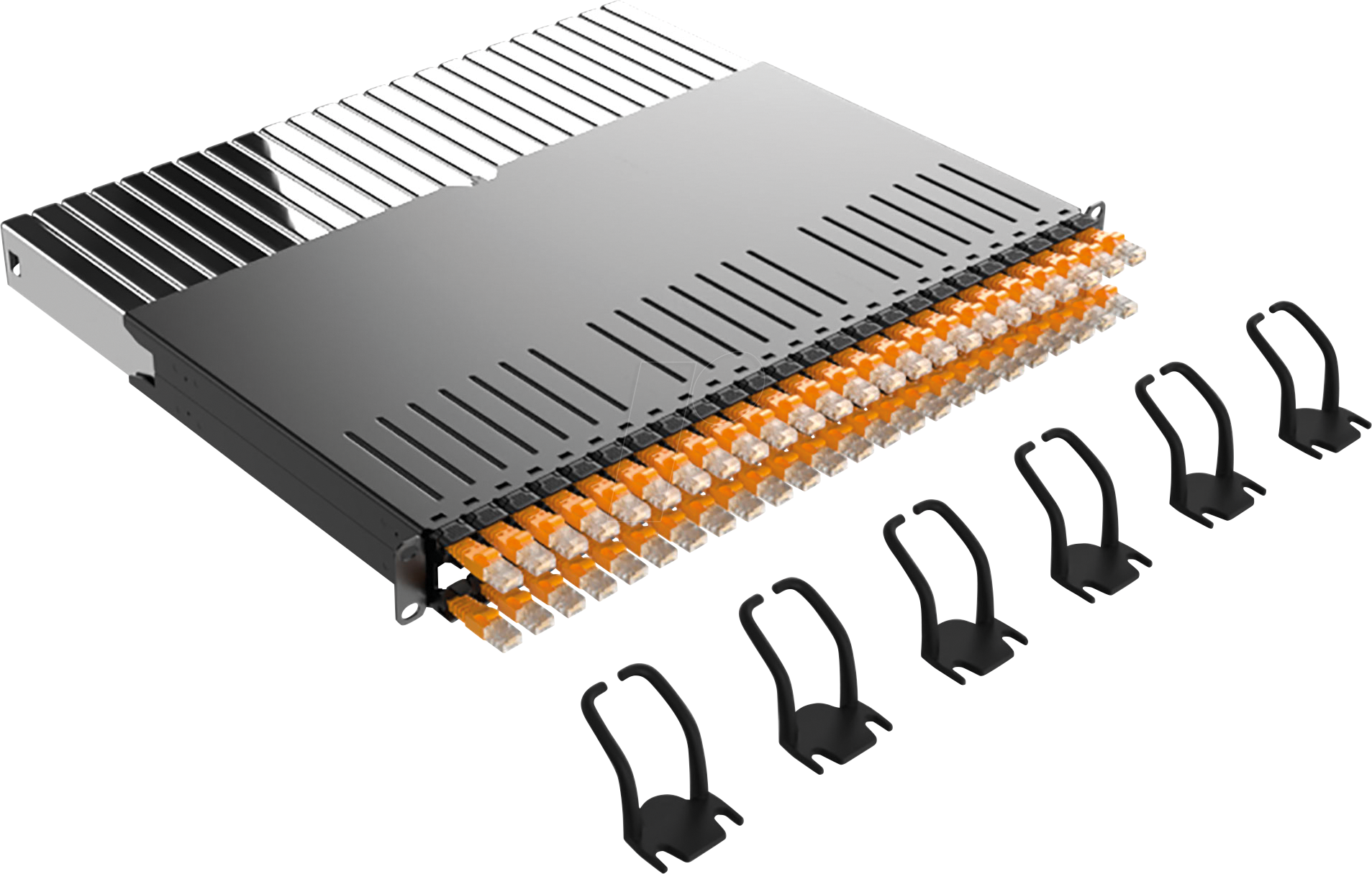 PB 365 STP GE - Kabelmanagementsystem, 24-Port, Cat.6a STP, gelb von PATCHBOX