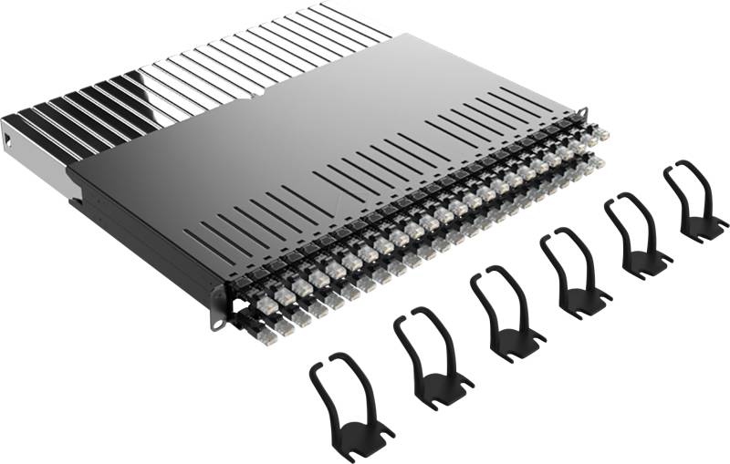 PB 365 STP SW - Kabelmanagementsystem, 24-Port, Cat.6a STP, schwarz von PATCHBOX