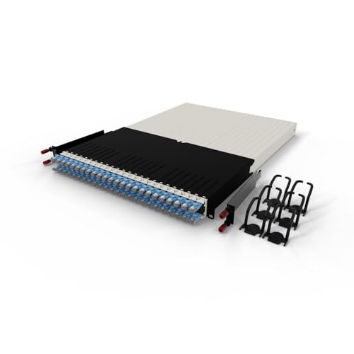Patchbox ONE 30 RU Cat.6a - 24-Port Patchpanel mit einziehbarem Kabelmanagementsystem für 48.3 cm Racks, inklusive flachen 10GB Kabeln und Kassetten, einfache Netzwerk- und Server-Setup (STP, Blau Patchbox ONE 30 RU Cat.6a - 24-Port Patchpanel mit einziehbarem Kabelmanagementsystem für 48.3 cm Racks, inklusive flachen 10GB Kabeln und Kassetten, einfache Netzwerk- und Server-Setup (STP, Blau von PATCHBOX