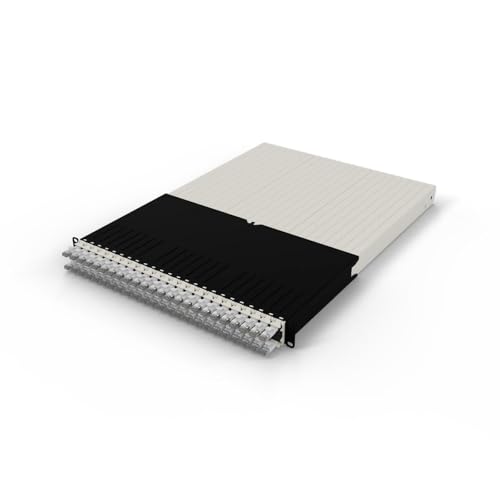 Patchbox ONE 30 RU Patchpanel Cat.6a 24 Port Patchpanel mit einziehbarem Kabelmanagementsystem für 48,3 cm Racks, inklusive 10-GB-Flachkabel und Kassetten, einfache Konfiguration des Patchbox ONE 30 RU Patchpanel Cat.6a 24 Port Patchpanel mit einziehbarem Kabelmanagementsystem für 48,3 cm Racks, inklusive 10-GB-Flachkabel und Kassetten, einfache Konfiguration des von PATCHBOX