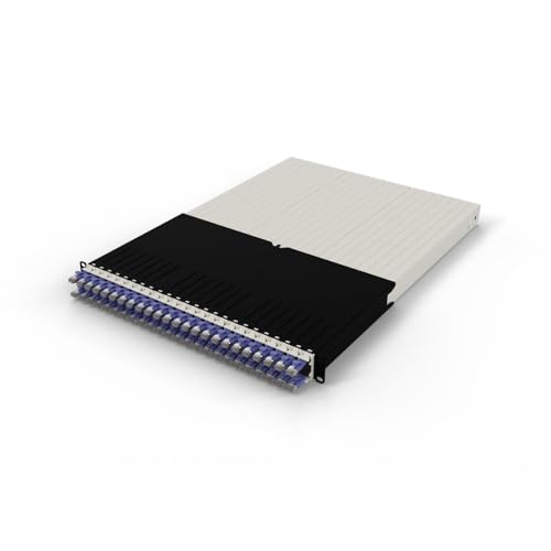 Patchbox ONE 30 RU Patchpanel Cat6a 24 Port Patchpanel mit einziehbarem Kabelmanagementsystem für 48,3 cm Racks, inklusive 10-GB-Flachkabel und Kassetten, einfache Konfiguration des Patchbox ONE 30 RU Patchpanel Cat6a 24 Port Patchpanel mit einziehbarem Kabelmanagementsystem für 48,3 cm Racks, inklusive 10-GB-Flachkabel und Kassetten, einfache Konfiguration des von PATCHBOX
