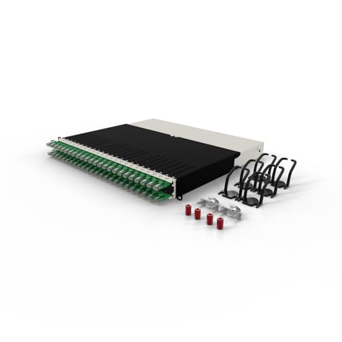 Patchbox ONE 8 RU Cat.6a - 24-Port Patchpanel mit einziehbarem Kabelmanagementsystem für 48.3 cm Racks, inklusive flachen 10GB Netzwerkkabeln für einfache Netzwerk- und Server-Rack-Einrichtung (STP Patchbox ONE 8 RU Cat.6a - 24-Port Patchpanel mit einziehbarem Kabelmanagementsystem für 48.3 cm Racks, inklusive flachen 10GB Netzwerkkabeln für einfache Netzwerk- und Server-Rack-Einrichtung (STP von PATCHBOX