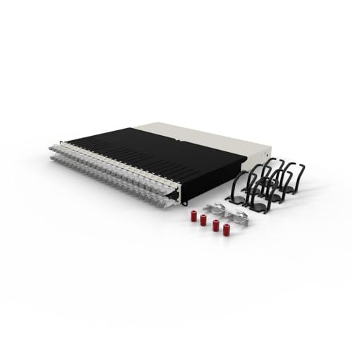 Patchbox ONE 8 RU Cat.6a - 24-Port Patchpanel mit einziehbarem Kabelmanagementsystem für 48.3 cm Racks, inklusive flachen 10GB Netzwerkkabeln für einfache Netzwerk- und Server-Rack-Einrichtung (STP Patchbox ONE 8 RU Cat.6a - 24-Port Patchpanel mit einziehbarem Kabelmanagementsystem für 48.3 cm Racks, inklusive flachen 10GB Netzwerkkabeln für einfache Netzwerk- und Server-Rack-Einrichtung (STP von PATCHBOX