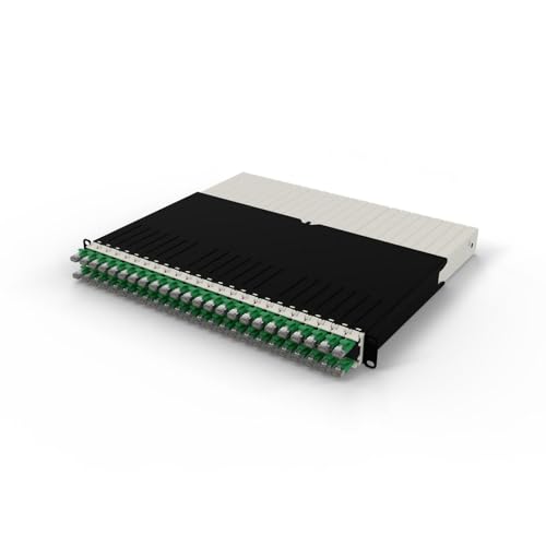 Patchbox ONE 8 RU Cat.6a Patchpanel 24 Port mit einziehbarem Kabelmanagementsystem für 48,3 cm Racks, inklusive 10-GB-Flachnetzwerkkabel für einfache Konfiguration des Patchbox ONE 8 RU Cat.6a Patchpanel 24 Port mit einziehbarem Kabelmanagementsystem für 48,3 cm Racks, inklusive 10-GB-Flachnetzwerkkabel für einfache Konfiguration des von PATCHBOX