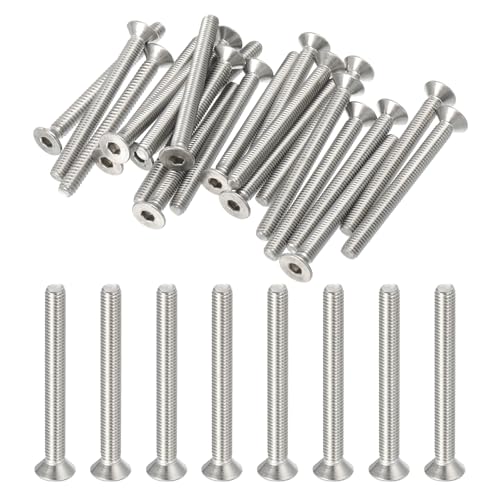 PATIKIL #10-32 x 2 Zoll Flachkopf-Innensechskantschrauben, 20er-Pack 304 Edelstahl Flachkopfschrauben mit Innensechskant-Antrieb Vollgewinde Grobgewinde UNF Güteklasse 6.8 PATIKIL #10-32 x 2 Zoll Flachkopf-Innensechskantschrauben, 20er-Pack 304 Edelstahl Flachkopfschrauben mit Innensechskant-Antrieb Vollgewinde Grobgewinde UNF Güteklasse 6.8 von PATIKIL