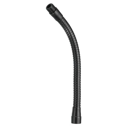 PATIKIL 10" Mikrofon-Schwanenhals, 5/8"-27 Gewinde Metall Universalschlauch Flexibler Arm Schwanenhalsverlängerung für multifunktionale DIY-Anwendungen, Schwarz von PATIKIL