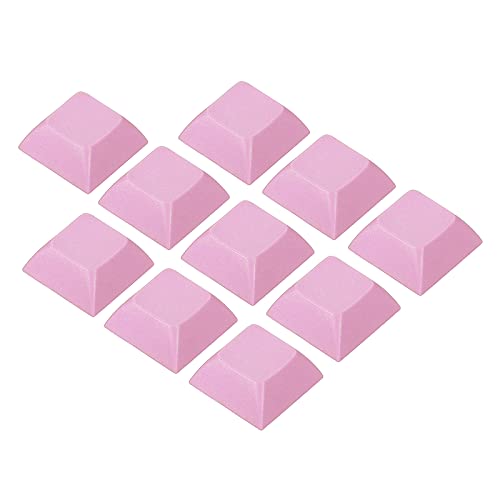 PATIKIL 10 Paket Ersatz 1U Blank Keycap Universal PBT für MX mechanische Tastatur rosa von PATIKIL