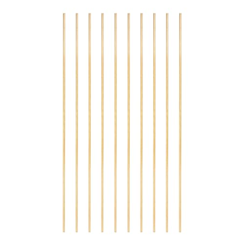 PATIKIL 10 Stück Messing Rundstab, 2,2mm x 8" Drehstahl H59 Messing Rundstab für DIY Handwerkskunst Modellbau Hardware Novelty Modellauto Flugzeug Boot Schiff, Kupfer PATIKIL 10 Stück Messing Rundstab, 2,2mm x 8" Drehstahl H59 Messing Rundstab für DIY Handwerkskunst Modellbau Hardware Novelty Modellauto Flugzeug Boot Schiff, Kupfer von PATIKIL