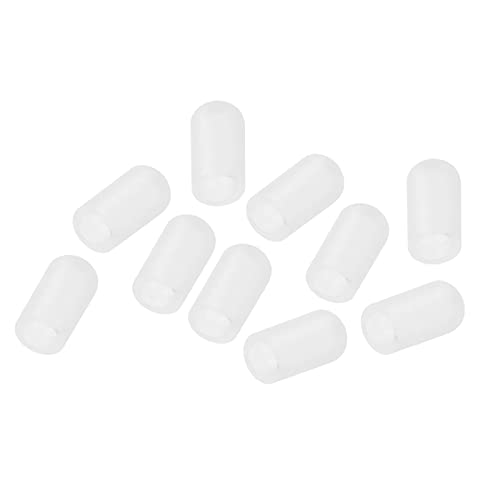 PATIKIL 10Stk. Trommel Mute Trommelstock Silent Spitze Drum Schalldämpfer Silikonkautschuk Practice Schlagzeug Tips Schlegel weiß von PATIKIL