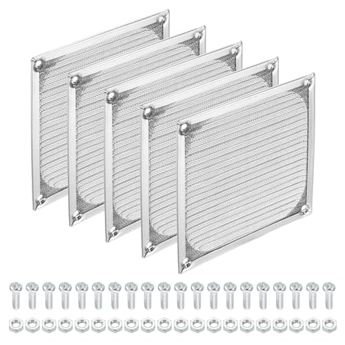 PATIKIL 120mm Computer-Lüfterfiltergitter mit Schrauben, 5er Pack Aluminiumrahmen mit Edelstahlgitter staubdichte Gehäuseabdeckung für Computer, Lüfter, Silberton PATIKIL 120mm Computer-Lüfterfiltergitter mit Schrauben, 5er Pack Aluminiumrahmen mit Edelstahlgitter staubdichte Gehäuseabdeckung für Computer, Lüfter, Silberton von PATIKIL