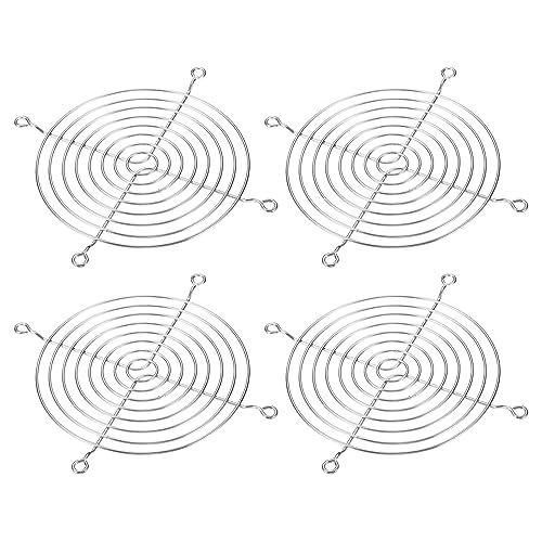 PATIKIL 120mm Lüfter Fingergrill 2 Packung 304 Edelstahl Grillschutz Schutzlüfter Schützende Cover für 120x120mm Lüfter für Geräte Computer Heimwerken Silber von PATIKIL