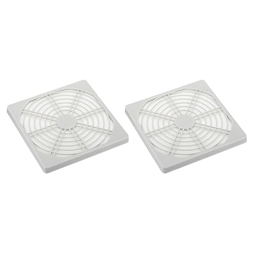 PATIKIL 120mm Lüfter Fingergrill 4 Packung Grillschutz Schutzlüfter Schützende Cover für 120x120mm Abluft Lüfter für Geräte Computer Heimwerken Weiß von PATIKIL