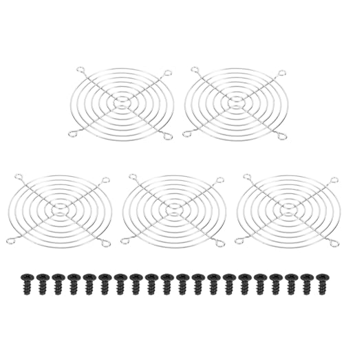 PATIKIL 134mm Filtergitter mit Schrauben, 5er Pack verchromter Eisengitter Ventilator Schutzgitter Mesh staubdichte Abdeckung für Computer, Lüfter, Silberton PATIKIL 134mm Filtergitter mit Schrauben, 5er Pack verchromter Eisengitter Ventilator Schutzgitter Mesh staubdichte Abdeckung für Computer, Lüfter, Silberton von PATIKIL